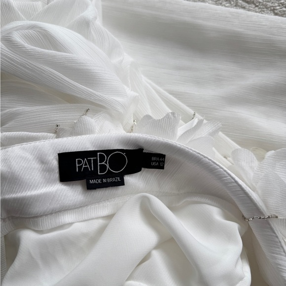 PATBO NWT Maia 3D Floral Hand Embroidered White Wedding Gown 12 - Picture 11 of 16